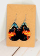 Fiery Dragon Teardrop Earrings